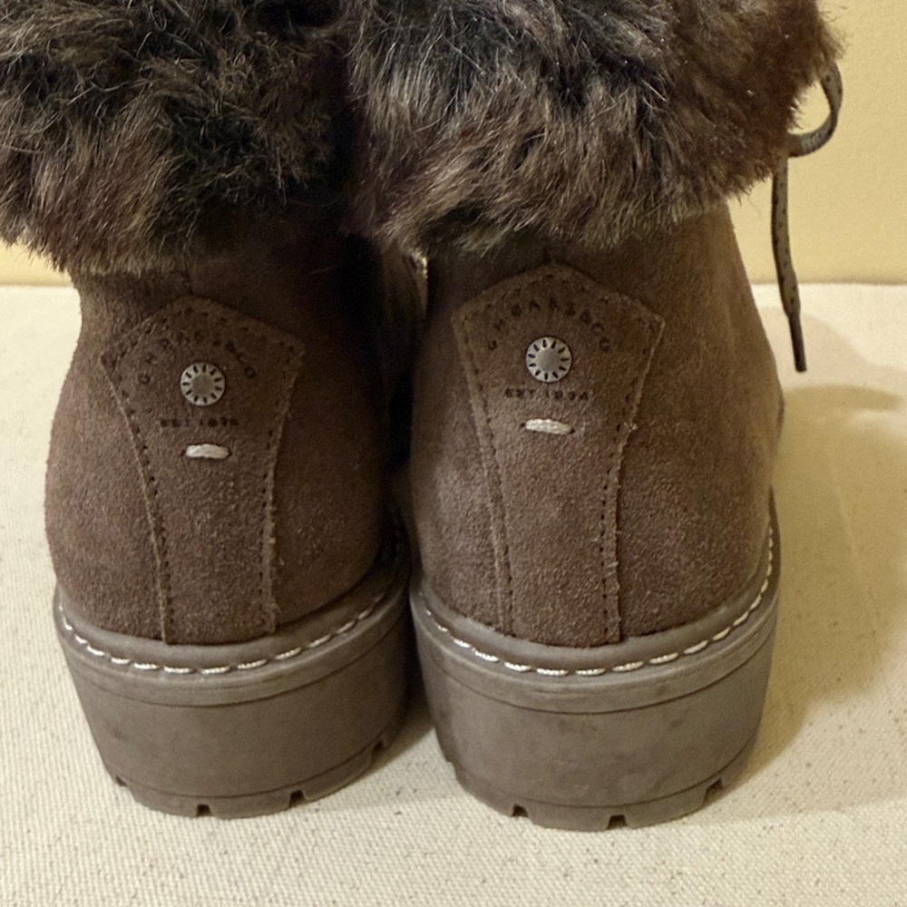 GH BASS Aubrey Chocolate Women’s Lace Up Shoes Boots Hiking Boots Size 7.5M - Picture 4 of 7